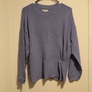 Nine West Blue Knit Peplum Top